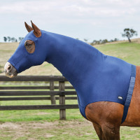 Dehnbares WeatherBeeta-Halsteil mit Reißverschluss Marineblau