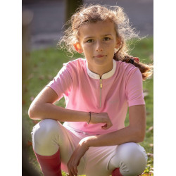 Wettkampfpolo Jump'In Kurzarm Charlie Pink Rosa