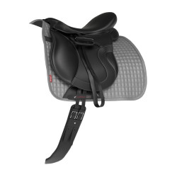 LeMieux Suede Dressur Schabracke Grau