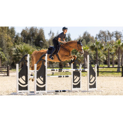 LeMieux Eurojump Wildleder Schabracke Schwarz / Silber / Grau LeMieux Eurojump Wildleder Schabracke Schwarz / Silber / Grau