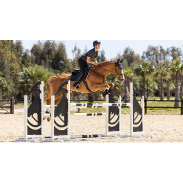 LeMieux Eurojump Wildleder Schabracke Schwarz / Silber / Grau LeMieux Eurojump Wildleder Schabracke Schwarz / Silber / Grau
