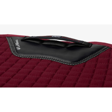 Tapis LeMieux dressage square - coton Bordeaux