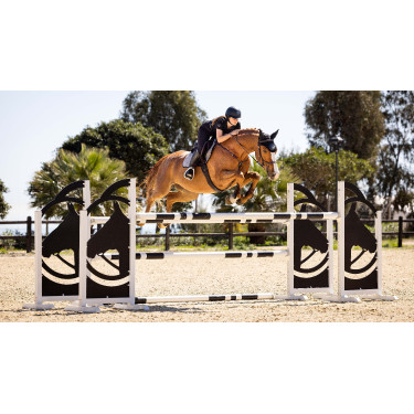 LeMieux Eurojump Wildleder Schabracke Grau