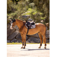 LeMieux Eurojump Wildleder Schabracke Weiß / Silber / Weiß Weiß LeMieux Eurojump Wildleder Schabracke Weiß / Silber / Weiß Weiß