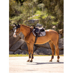 LeMieux Eurojump Wildleder Schabracke Grau