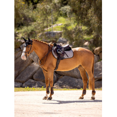 LeMieux Eurojump Wildleder Schabracke Grau