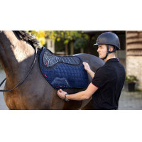 LeMieux X-Grip Silikon EuroJump Schabracke Weiß Wei&szlig;