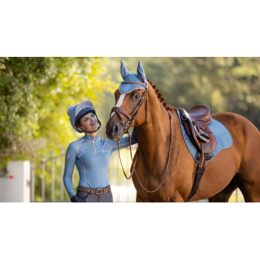 LeMieux Wildleder GP Square Schabracke Eisblau