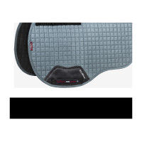 LeMieux Wildleder GP Square Schabracke Heidelbeere Grau