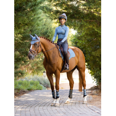 LeMieux Wildleder GP Square Schabracke Eisblau