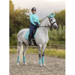 LeMieux Suede Dressur Schabracke Azurblau