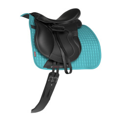 LeMieux Suede Dressur Schabracke Azurblau