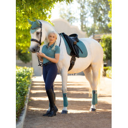 LeMieux Suede Dressur Schabracke Weise Blau