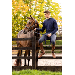 LeMieux Herren Rundhals-Pullover Marineblau