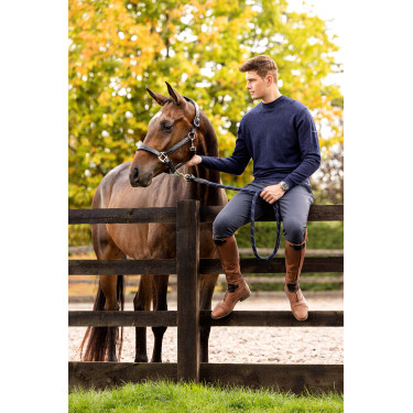 LeMieux Herren Rundhals-Pullover Marineblau