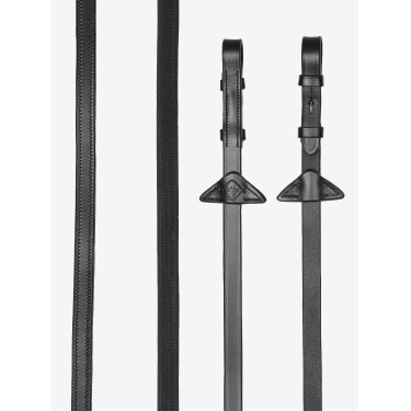 Gummizügel / Leder LeMieux Schwarz / Silber