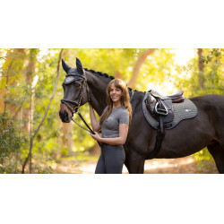 Satteldecke LeMieux Earth GP Square Moos Braun