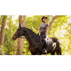 Satteldecke LeMieux Earth GP Square Moos Braun