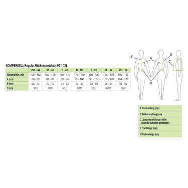 Komperdell FlexFit Regular Rückenprotektor Komperdell FlexFit Regular Rückenprotektor