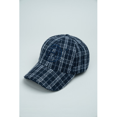 Botschafter-Softshell-Kappe Harcour Marine / Weiß Blau