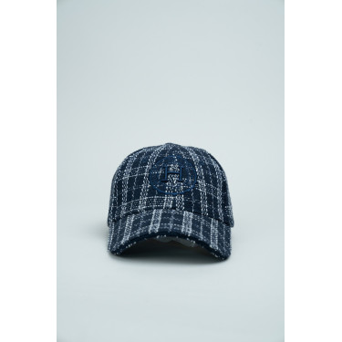 Botschafter-Softshell-Kappe Harcour Marine / Weiß Blau