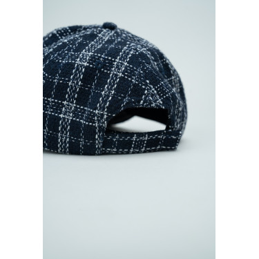 Botschafter-Softshell-Kappe Harcour Marine / Weiß Blau