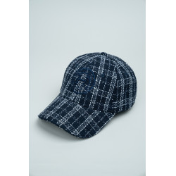 Botschafter-Softshell-Kappe Harcour Marine / Weiß Blau