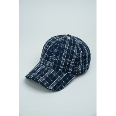 Botschafter-Softshell-Kappe Harcour Marine / Weiß Blau