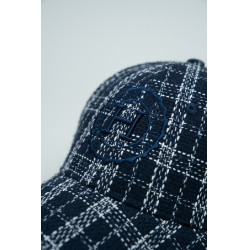 Botschafter-Softshell-Kappe Harcour Marine / Weiß Blau