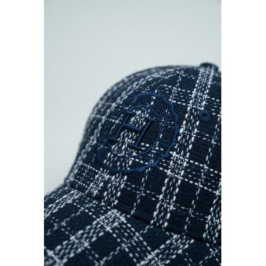 Botschafter-Softshell-Kappe Harcour Marine / Weiß Blau