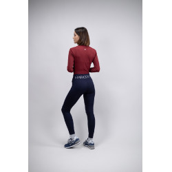 Leggings Full Grip Fleece Harcour Pakita Marine Marineblau Leggings Full Grip Fleece Harcour Pakita Marine Marineblau