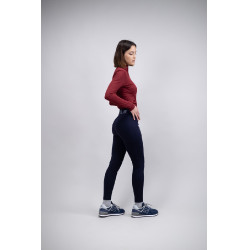 Leggings Full Grip Fleece Harcour Pakita Marine Marineblau Leggings Full Grip Fleece Harcour Pakita Marine Marineblau