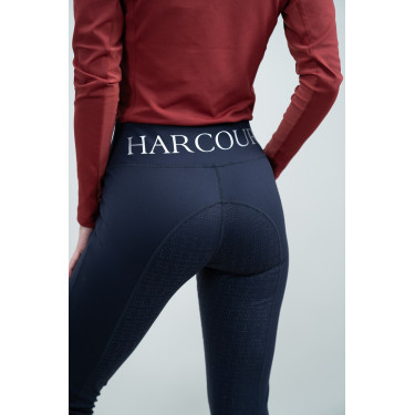 Leggings Full Grip Fleece Harcour Pakita Marine Marineblau Leggings Full Grip Fleece Harcour Pakita Marine Marineblau