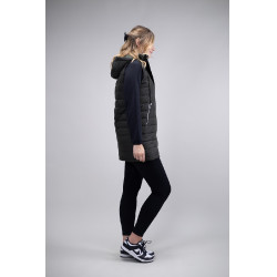 Lange ärmellose Daunenweste Harcour Boliva Khaki Gr&uuml;n