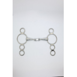 Mors Pessoa 3 Ringe doppelt gebrochen flaches Verbindungsstück 18 mm Harcour