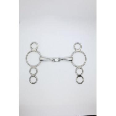 Mors Pessoa 3 Ringe doppelt gebrochen flaches Verbindungsstück 18 mm Harcour Mors Pessoa 3 Ringe doppelt gebrochen flaches Verbindungsstück 18 mm Harcour