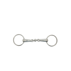 Einfach gebrochenes Gebiss mit doppelter Bruchstelle und Kugelverbindung 20 mm Harcour Einfach gebrochenes Gebiss mit doppelter Bruchstelle und Kugelverbindung 20 mm Harcour