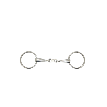 Einfach gebrochenes Gebiss mit doppelter Bruchstelle flache Verbindung 19 mm Harcour Einfach gebrochenes Gebiss mit doppelter Bruchstelle flache Verbindung 19 mm Harcour