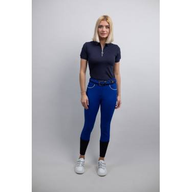 Harcour Boogie Vollbesatz-Reithose Elektrisches Blau