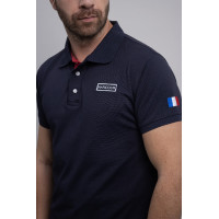 Polo Frankreich Harcour Quitoh Marine Marineblau