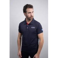 Polo Frankreich Harcour Quitoh Marine Marineblau