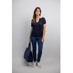 Polo Harcour Pomelo Marine Marineblau