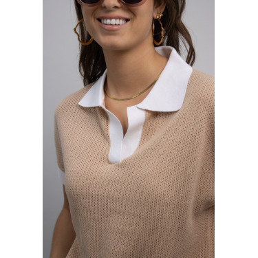 Polo Harcour Pomelo Sand Beige