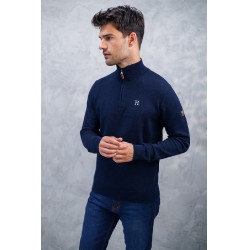 Harcour Douglas Pullover Marine Marineblau