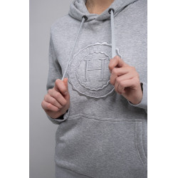 Hoodie Harcour Samy Meliertes Grau