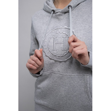Hoodie Harcour Samy Meliertes Grau