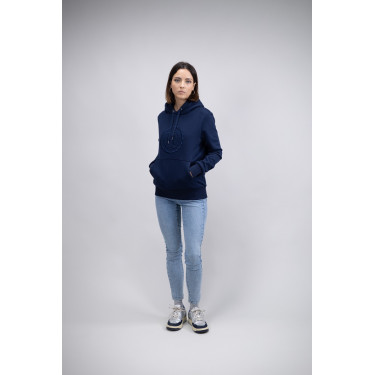 Hoodie Harcour Samy Marine Marineblau