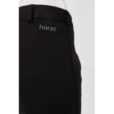 Horze Active Kinderreithose mit Silikon-Vollbesatz Schwarz
