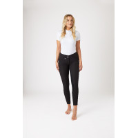 Damen-Reithose Horze Grand Prix mit Vollbesatz Schwarz