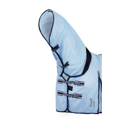 Fliegendecke Freja Horze mit Halsteil Hellblau Fliegendecke Freja Horze mit Halsteil Hellblau